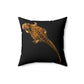 Spun Polyester Square Pillow -  Bearded Dragon
