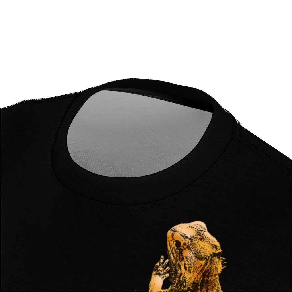 Unisex AOP Cut & Sew Tee -  Bearded Dragon on front