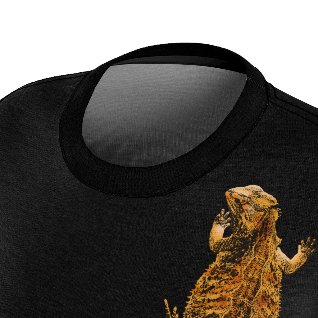 Women's AOP Cut & Sew Tee -  Bearded Dragon on front