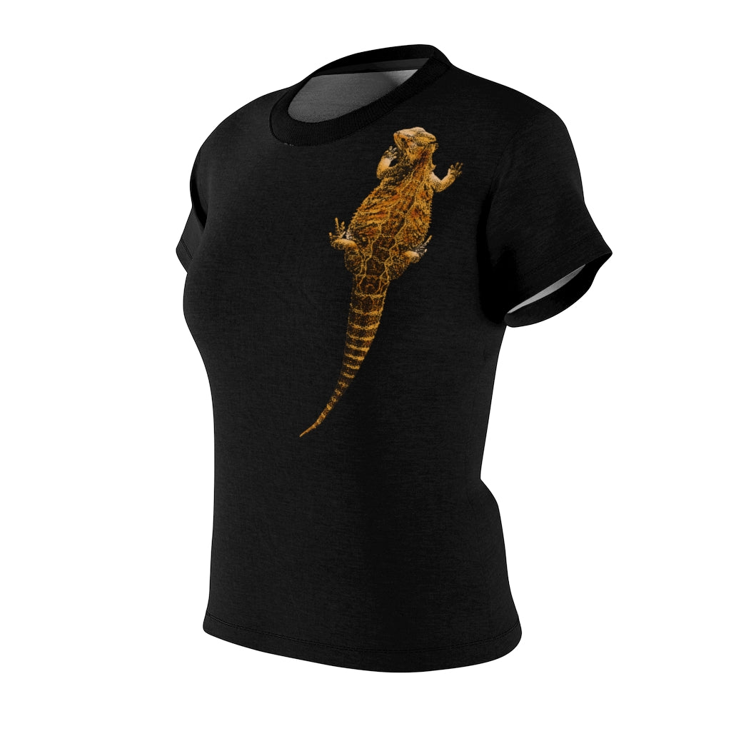 Women's AOP Cut & Sew Tee -  Bearded Dragon on front