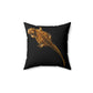 Spun Polyester Square Pillow -  Bearded Dragon