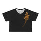 AOP Crop Tee -  Bearded Dragon on front
