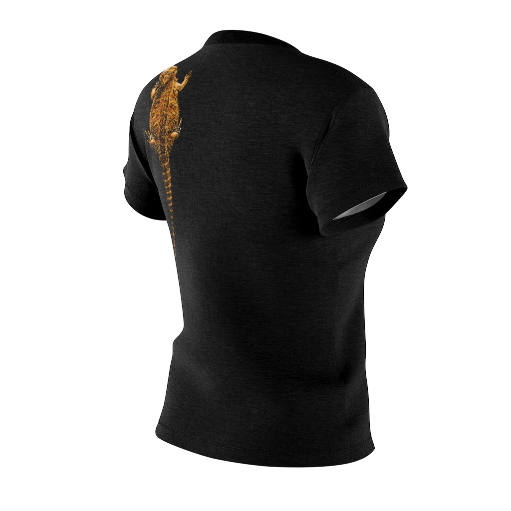 Women's AOP Cut & Sew Tee - Bearded Dragon on back shoulder