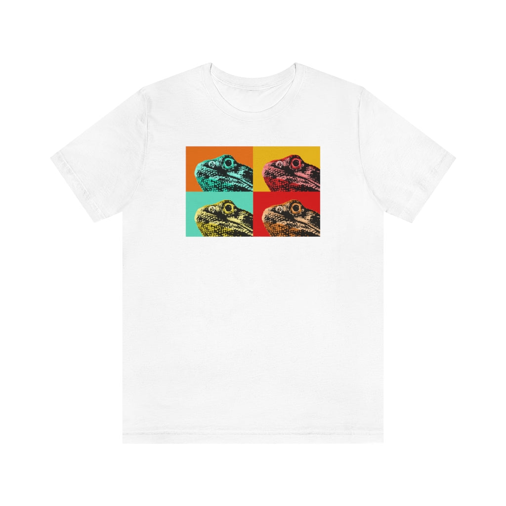 Unisex Jersey Short Sleeve Tee - Bearded Dragon Retro Popart