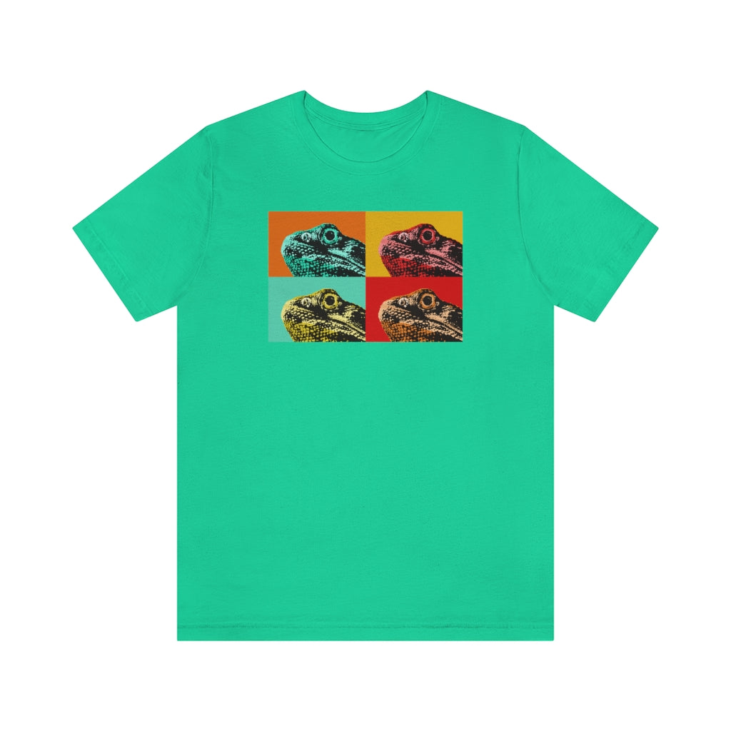 Unisex Jersey Short Sleeve Tee - Bearded Dragon Retro Popart